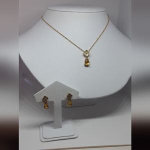 Signed Nina Ricci Necklace and Earring Set